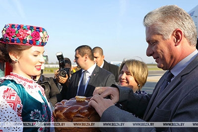Президент Кубы прибыл с официальным визитом в Беларусь
