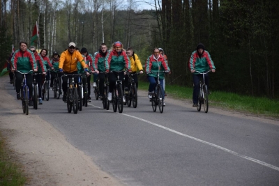 Участники велопробега «Беларусь помнит»