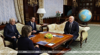 Лукашенко встретился с генеральным директором АО «Российский экспортный центр» Вероникой Никишиной