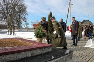 Мероприятие памяти Хатынской трагедии прошло в деревне Борки Кировского района