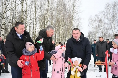 Фотофакт: В агрогородке Березки торжественно открыли воркаут-площадку