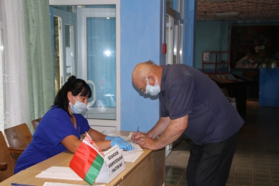 В агрогородке Боханы активно проходит голосование