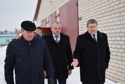 Хотимский район посетили вице-премьер Михаил Русый и первый заместитель председателя Могилевского облисполкома Олег Чикида