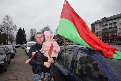 В Хотимске прошел автопробег «За Беларусь»