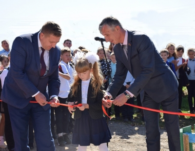 В Хотимске открыта новая детская площадка по улице Калинина